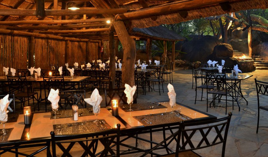 Dine under the stars in Mabula Game Lodge’s Boma, (weather permitting) usually every second or third night. Dine under the stars in Mabula Game Lodge’s Boma, (weather permitting) usually every second or third night.