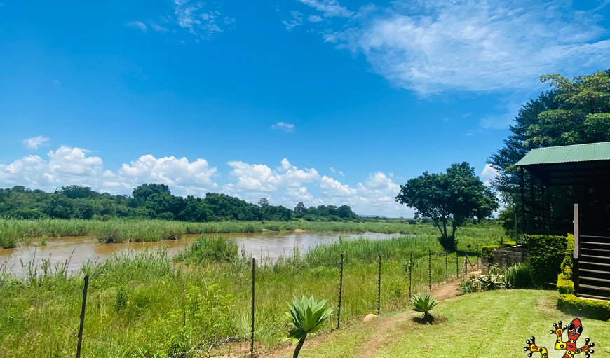 Luxury River Frontage Log Cabin 2: View of Kruger from Unit