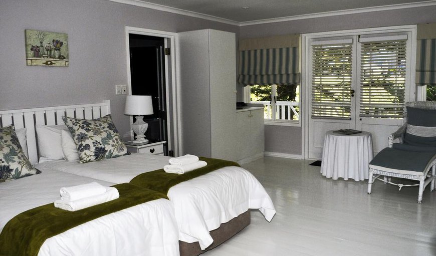 Standard garden lower deck: The standard Garden Suite has twin single beds or King-sized bed
