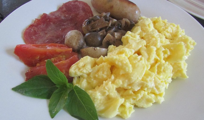Full English Breakfast with eggs of your choice.