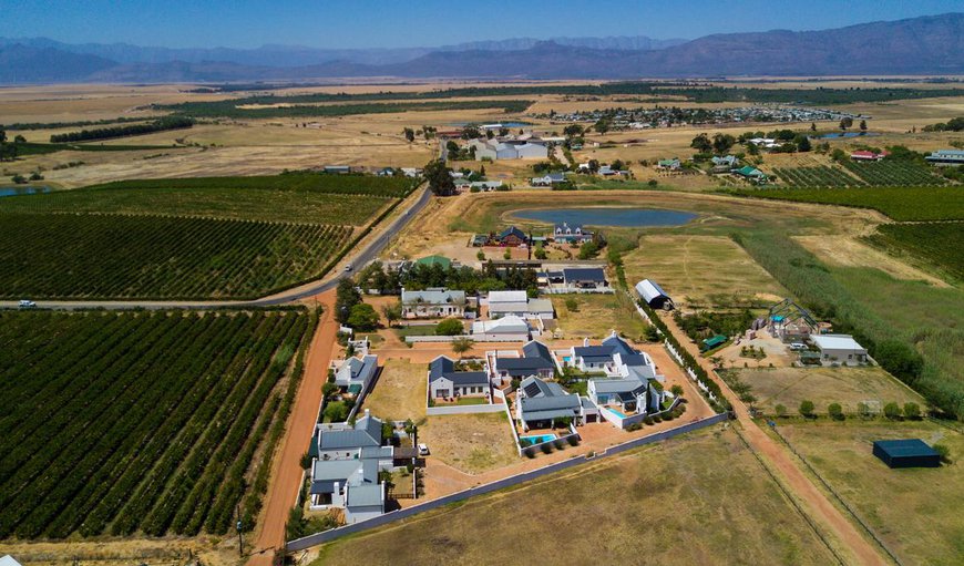 Aerial view in Riebeek Kasteel, Western Cape, South Africa