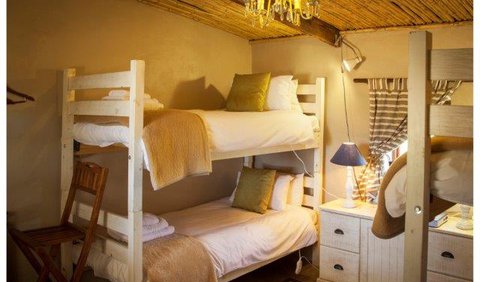 Two-bedroom chalet: Our two-bedroom chalet has a second bedroom with two sets of bunk beds.