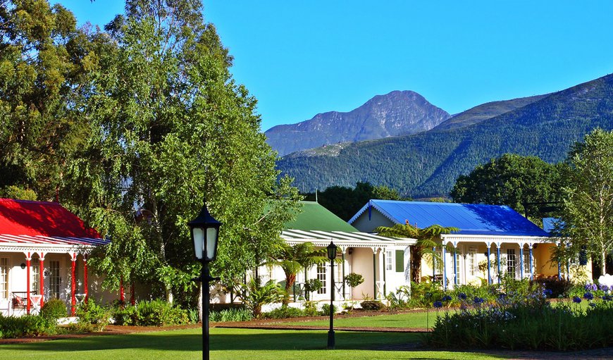 The ‘village square’ is made up of replicas of traditional buildings of the earlier building styles of the Cape Colony and is decorated accordingly. The ‘village square’ is made up of replicas of traditional buildings of the earlier building styles of the Cape Colony and is decorated accordingly.