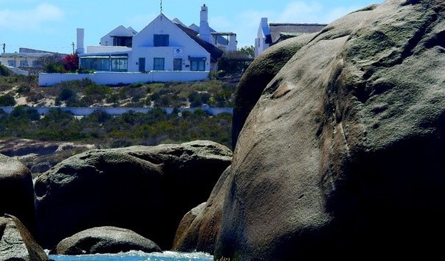 View from sea to Gilcrest in Bek Bay (Bekbaai), Paternoster, Western Cape, South Africa