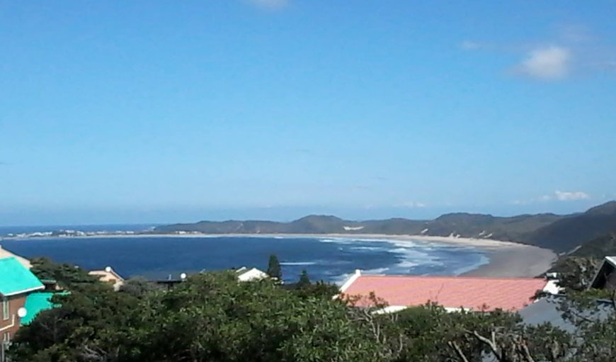 View from western deck:  Splendid main beach with Buffels Bay in the distance!