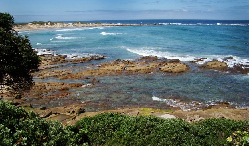 Rock pools, favourite fishing spots and swimming beach in Beach Front East London, East London, Eastern Cape, South Africa