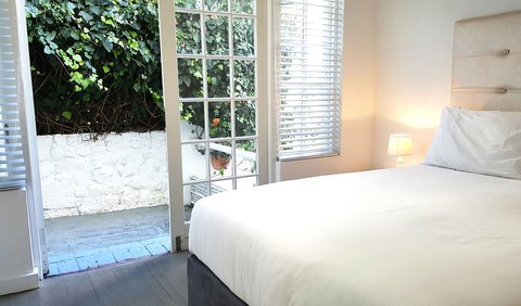 Standard Double Room: Room 4 is a standard double, en suite room with direct garden access.
