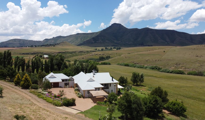 Aerial View of Jovali Clarens in Clarens, Free State Province, South Africa