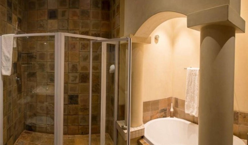 Double Room with Bath and Shower: Bathroom with a shower and bath