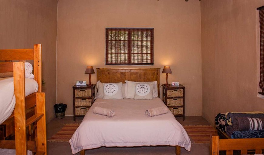 Tented Camp: Bedroom with Double and Single beds 