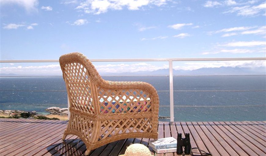 Shearwater: Two bed-roomed Apartment: Wooden deck with 270 degree views