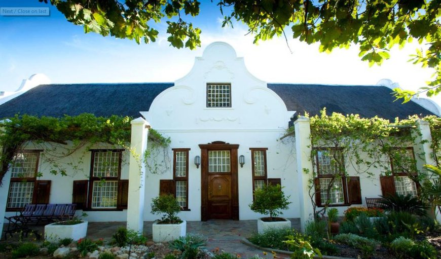 Welcome to Wittedrift Manor House in Tulbagh, Western Cape, South Africa