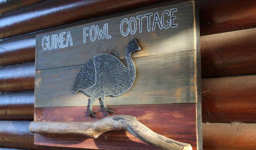 Guinea Fowl Cottage: Sign