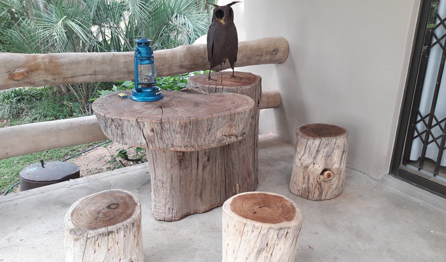 Uiltjie  (Owl): Uiltjie has very unique wooden furniture on the stoep