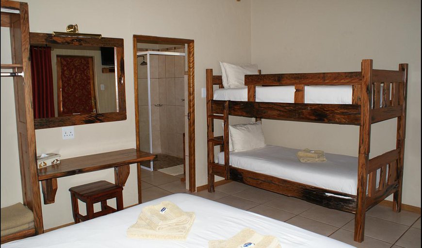 Family Rooms: Each room comprises a double bed with a bunk bed.