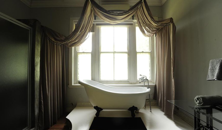 Twin Room: Twin room Victorian bath and shower.