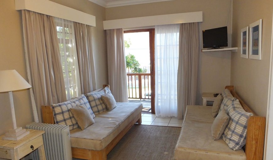 2 Bedroom Unit: 2 Bedroom Unit with a TV in the lounge area.