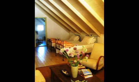 The Loft: The Loft with two single beds.