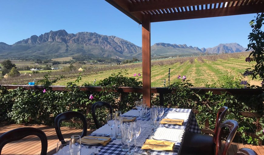 Breakfast are served outside in summer under the pergolas overlooking the vineyards and mountains. Please all meals in advance Breakfast are served outside in summer under the pergolas overlooking the vineyards and mountains. Please all meals in advance