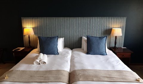 Twin Sea View Lodge Room: Bed
