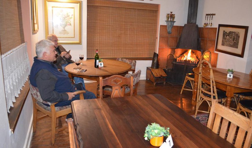 In the winter the dining room area is well heated with an open fireplace where guests often linger after their evening meal. In the winter the dining room area is well heated with an open fireplace where guests often linger after their evening meal.