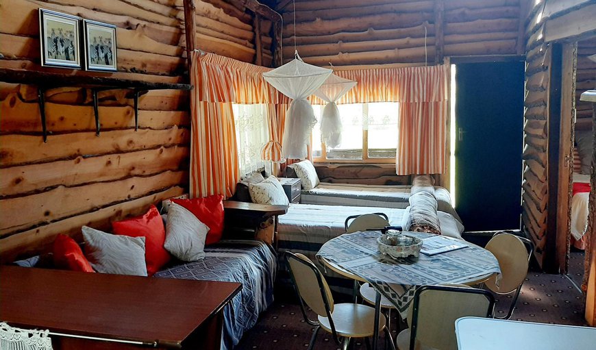 Cosy Cabin: Living Area with Beds