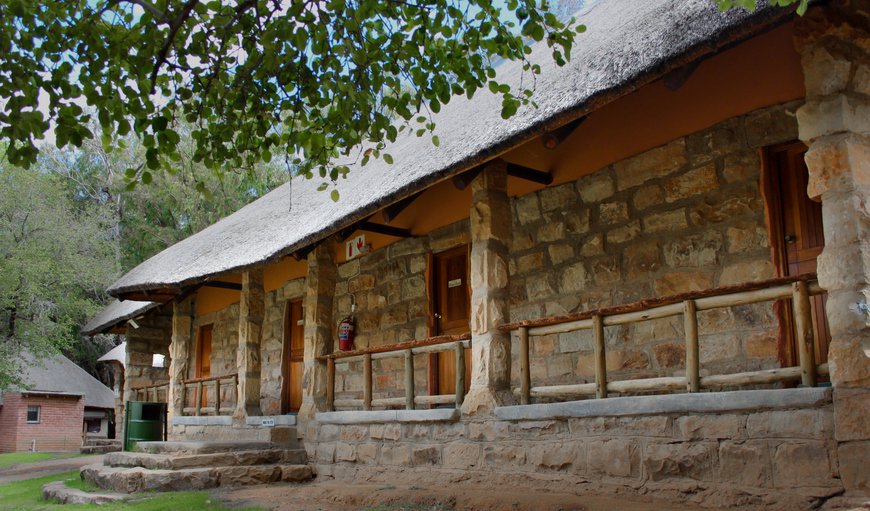 Sandstone building with stable doors off the long verandah of these semi-detached units - Buffalo Base and Rhino's Rest Sandstone building with stable doors off the long verandah of these semi-detached units - Buffalo Base and Rhino's Rest