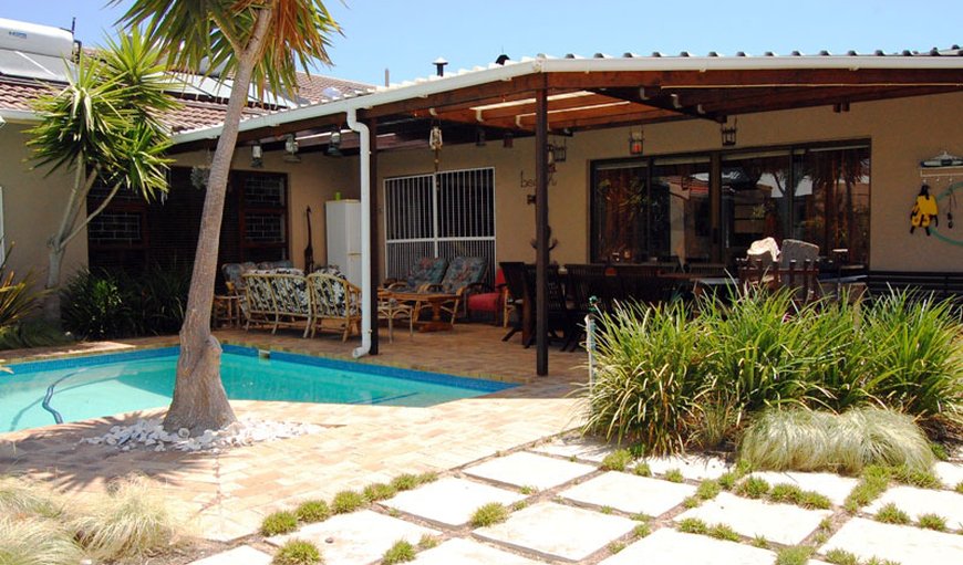 Back garden with heated pool and braai area in Melkbosstrand, Cape Town, Western Cape, South Africa