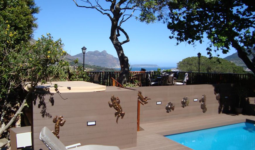View from the pool in Hout Bay, Cape Town, Western Cape, South Africa