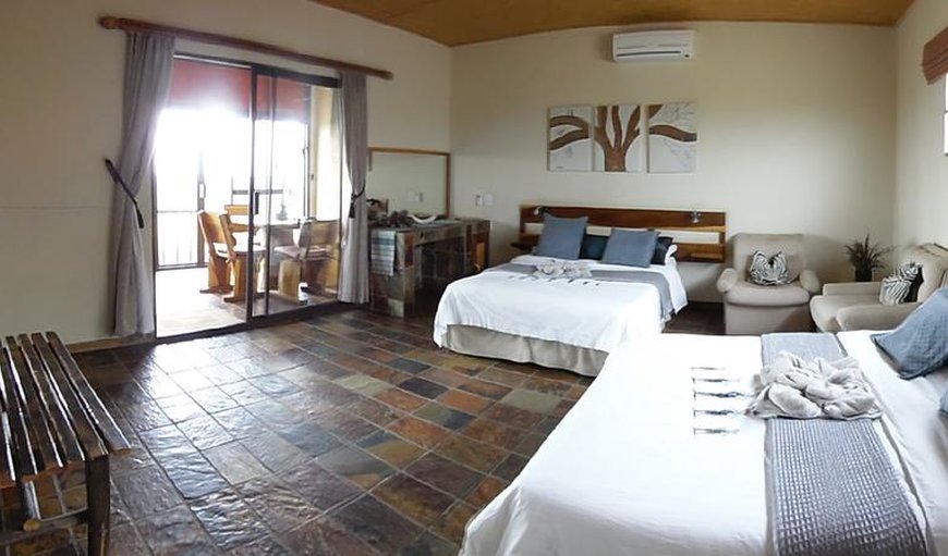 Luxury room: Each Family Room is furnished with 2 double beds as well a braai facilities to use.