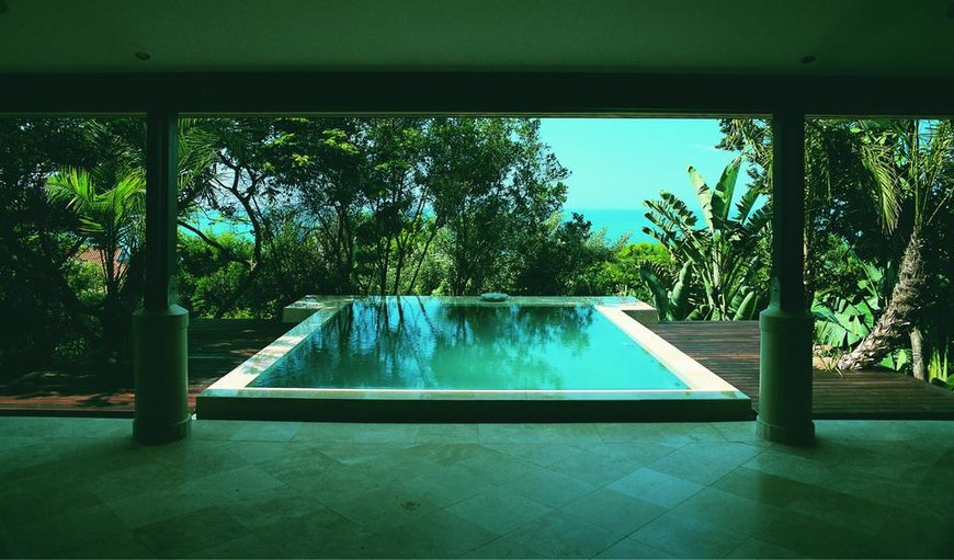 Luxury Family Home: 1 Milkwood Drive, Zimbali features a beautiful rim flow pool.