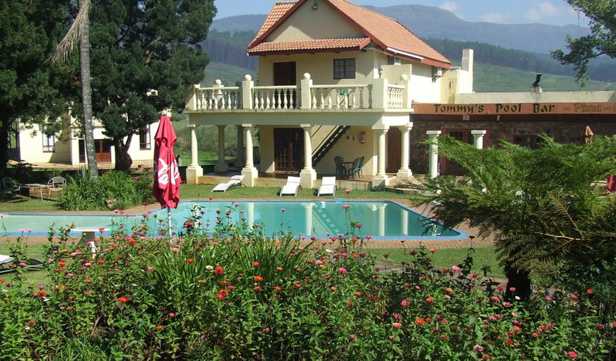 Lodge swimming pool and lovely gardens