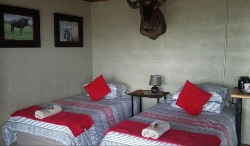 Chalet: Chalet with twin single bed.