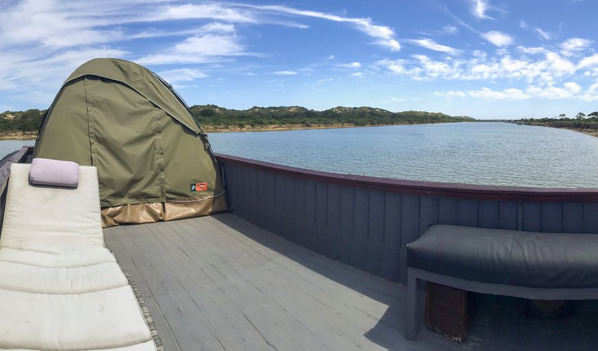 Maggie May House Boat - Colchester: Tent on the Deck