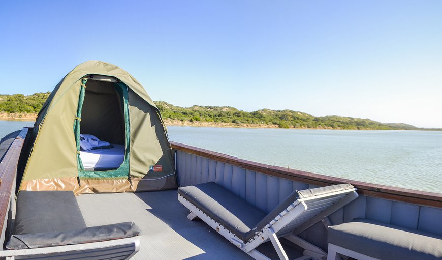 Maggie May House Boat - Colchester: Tent on the Deck