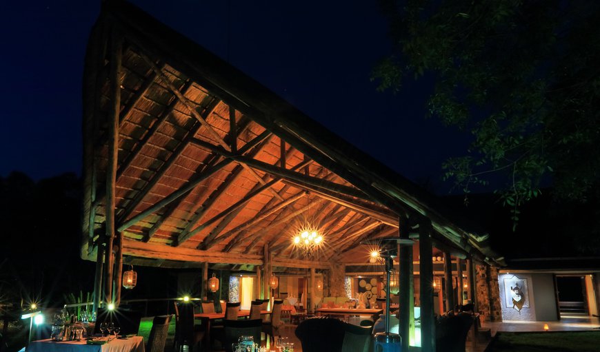 main lodge outside dining area