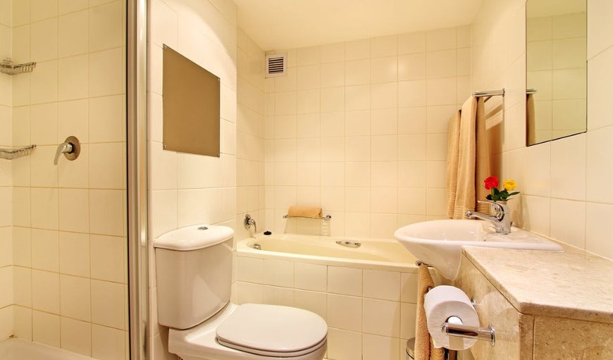 Afribode's Antares Apartment: Bathroom with Bath and Shower