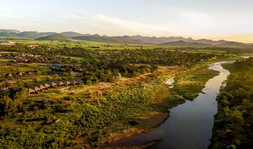 Beautiful aerial view over the whole lodge and breathtaking surroundings. in Malelane, Mpumalanga, South Africa