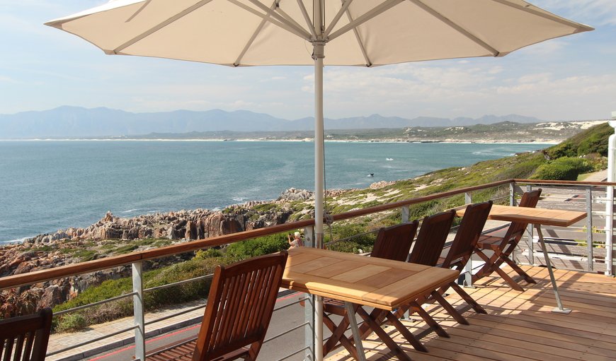 Balcony overlooking Walker Bay in De Kelders, Gansbaai, Western Cape, South Africa