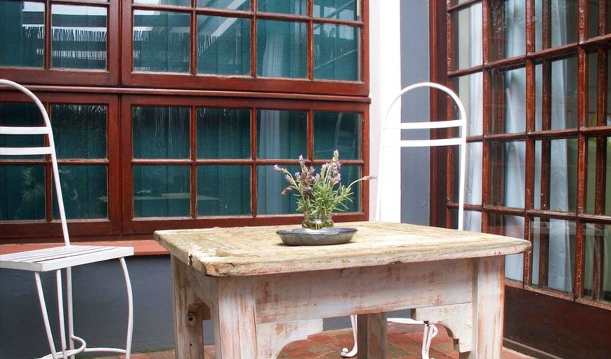 Private patio to enjoy your morning coffee