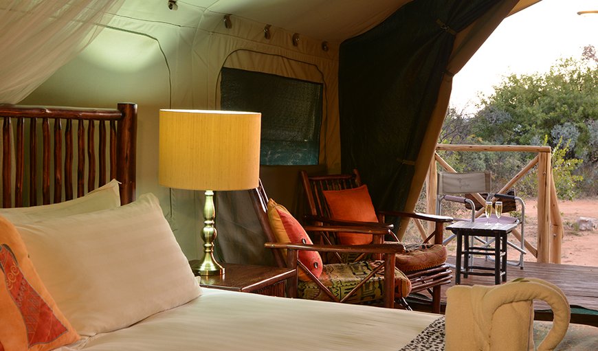 Safari Tents: Our rooms are tastefully decorated and fitted with comfortable beds with soft sheets to offer you the best sleep possible