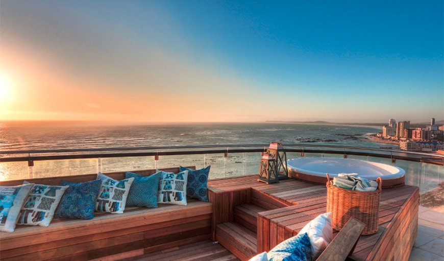 The jacuzzi is perfectly perched on the rounded tip of the wooden deck, allowing you to peacefully inhale all the splendour of the sight you behold. The jacuzzi is perfectly perched on the rounded tip of the wooden deck, allowing you to peacefully inhale all the splendour of the sight you behold.