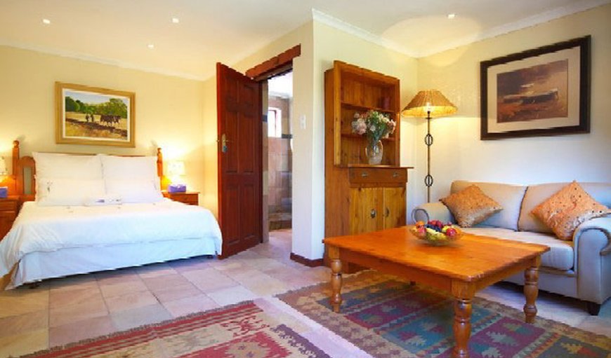 Vine Luxury Self Catering Cottage: Main bedroom with its own sitting area and DSTV