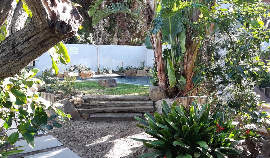 Swimming pool set in beautiful garden