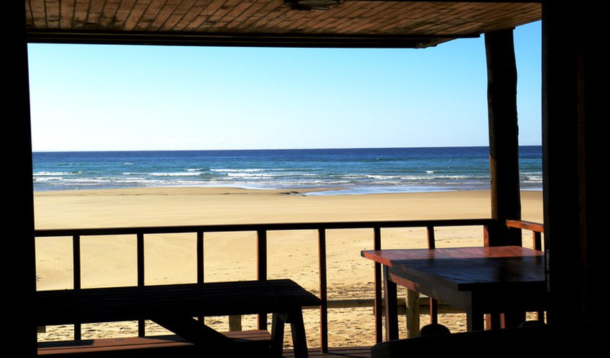 Breathtaking view from the deck/patio in Praia da Barra, Inhambane Province, Mozambique