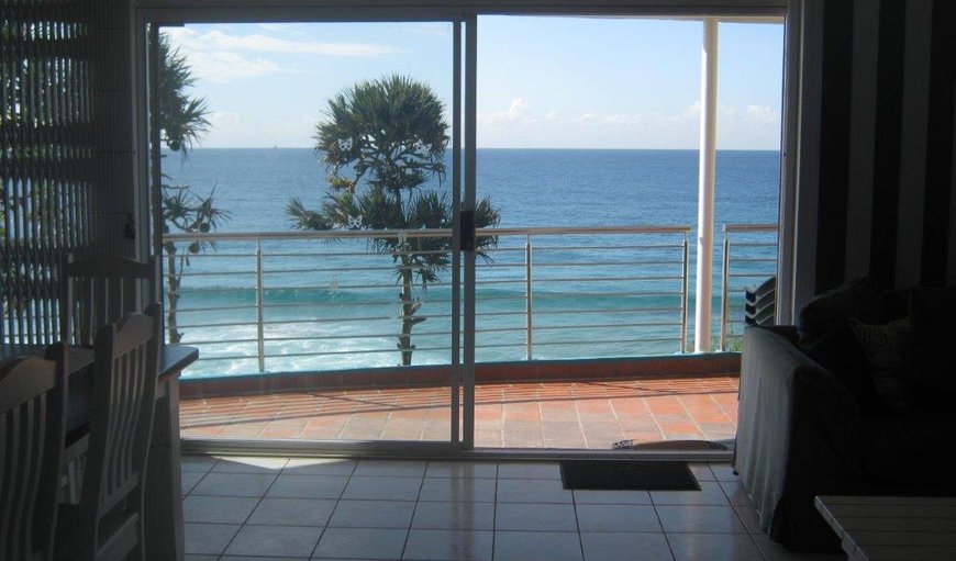 Chaka's Cove is a beach frontage apartment with sliding doors leading to a private undercover balcony in Ballito, KwaZulu-Natal, South Africa
