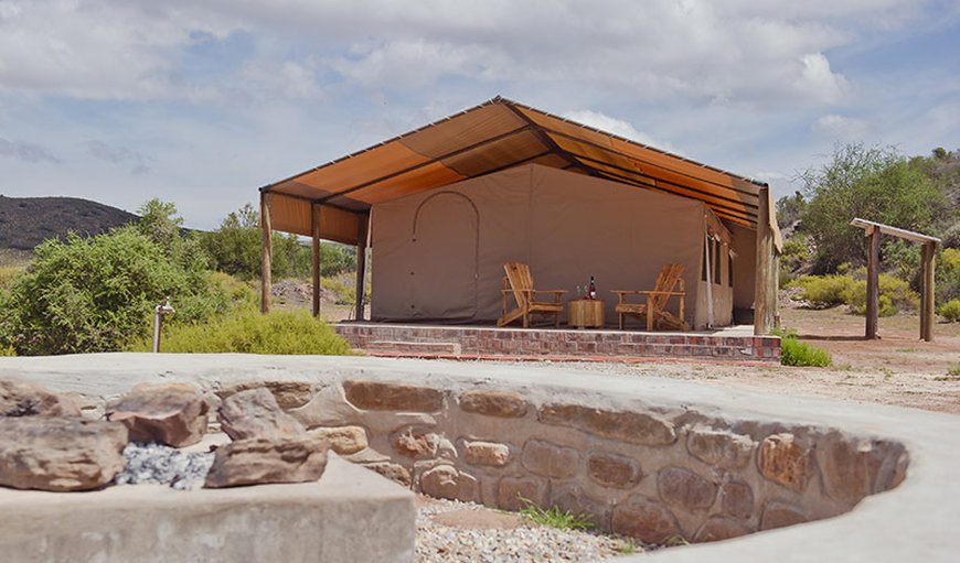 Luxury tent with braai facilities: The Luxury Tent with its own braai outside