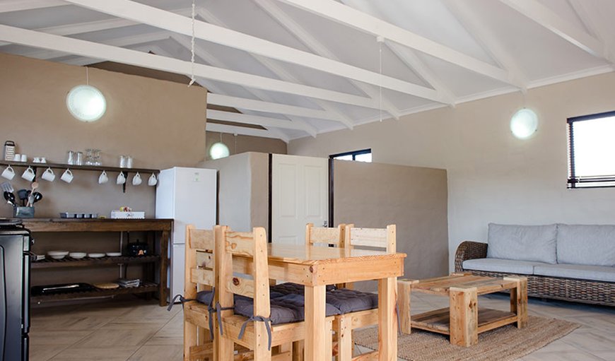 1 Bedroom Chalet: The open plan living area in Zebra cottage