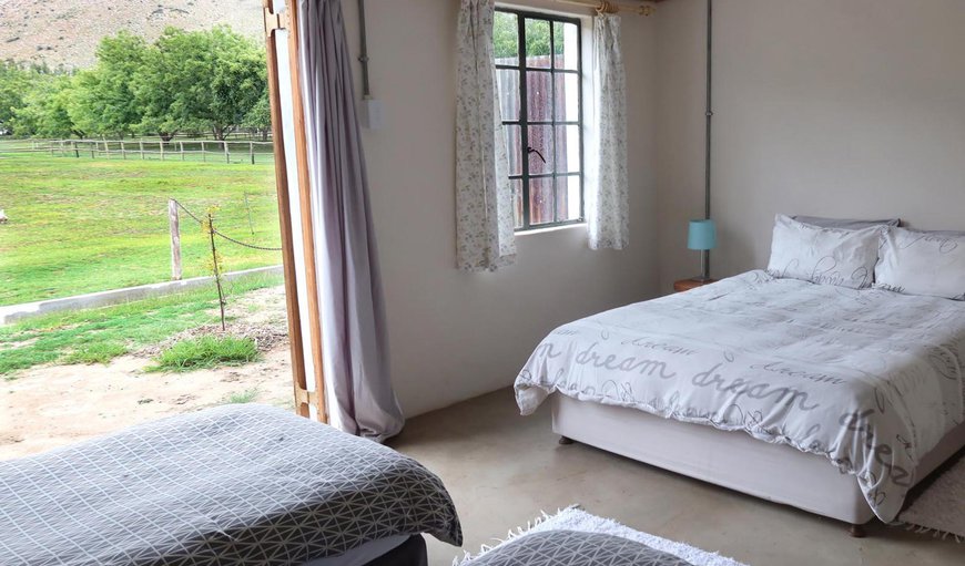 Kloof View 1: Kloof View 1 - Room with a double bed and 2 single beds