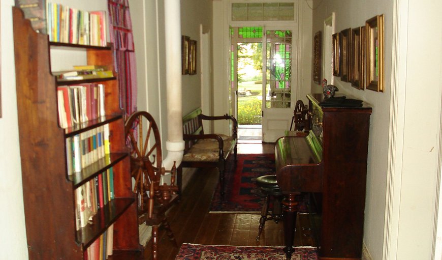 Hallway with bookshelf